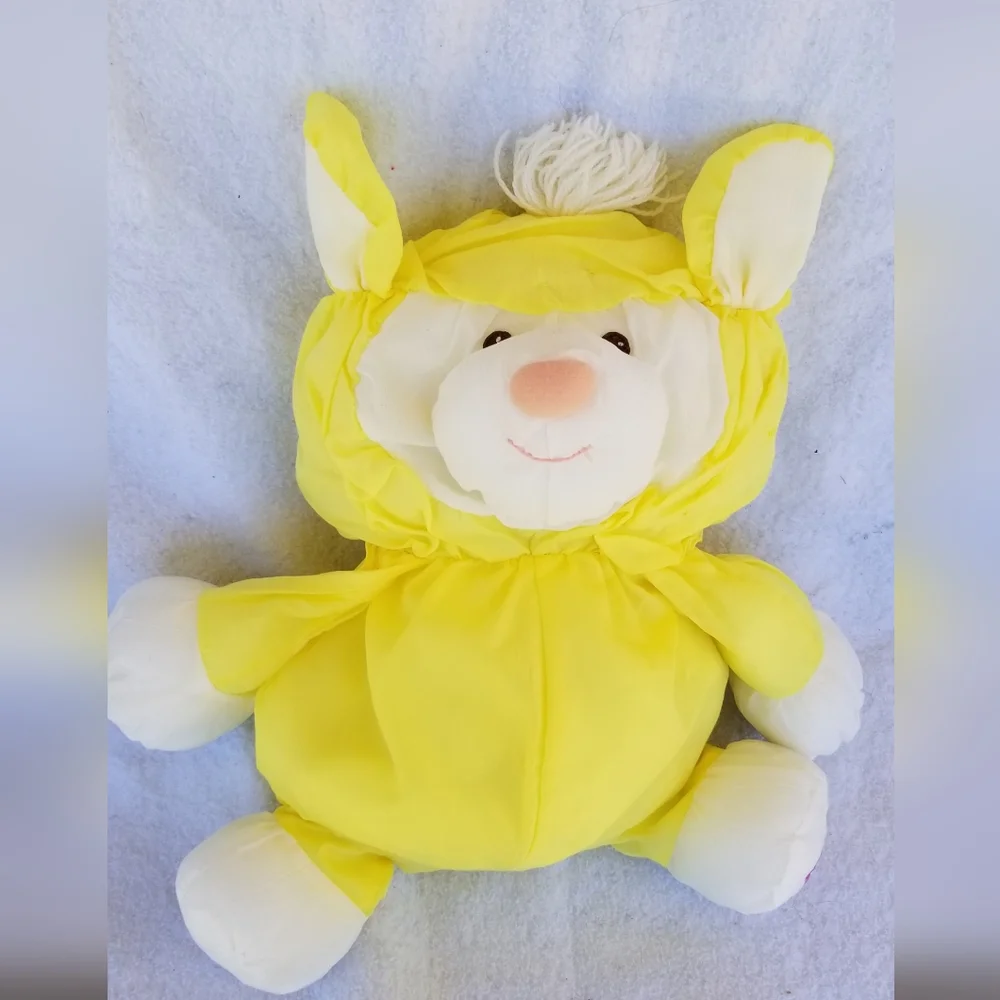 Fisher Price Puffalump vintage yellow lamb? Soft Squishy Easter Spring